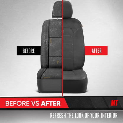Fundas de asiento impermeables de neopreno Advantage – Fundas de asiento para camiones, furgonetas y SUV para automóviles, juego de funda de asiento delantero con compatibilidad con bolsa de aire, ajuste