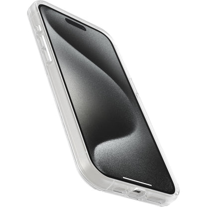 OtterBox - Funda Transparente para iPhone 15 Pro MAX (Solamente) Serie Symmetry - (Transparente), se Ajusta a MagSafe, Ultra Elegante, Bordes elevados Que protegen la cámara y la visualización (se