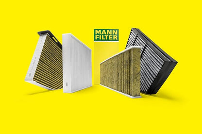 Mann Filter Filtro de Aire para Cabina con Carbón Activado CUK 19 004, Blanco, 18.7 x 18.8 x 2.5 cm