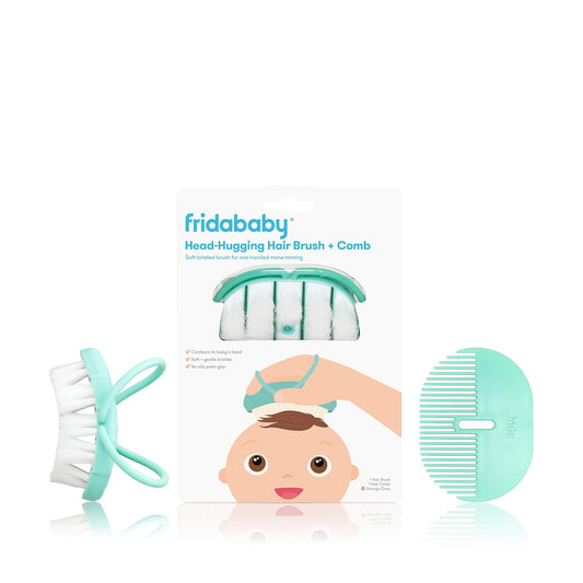 Frida Baby | Juego de Cepillo y Peine para Bebés | Cabello Fino