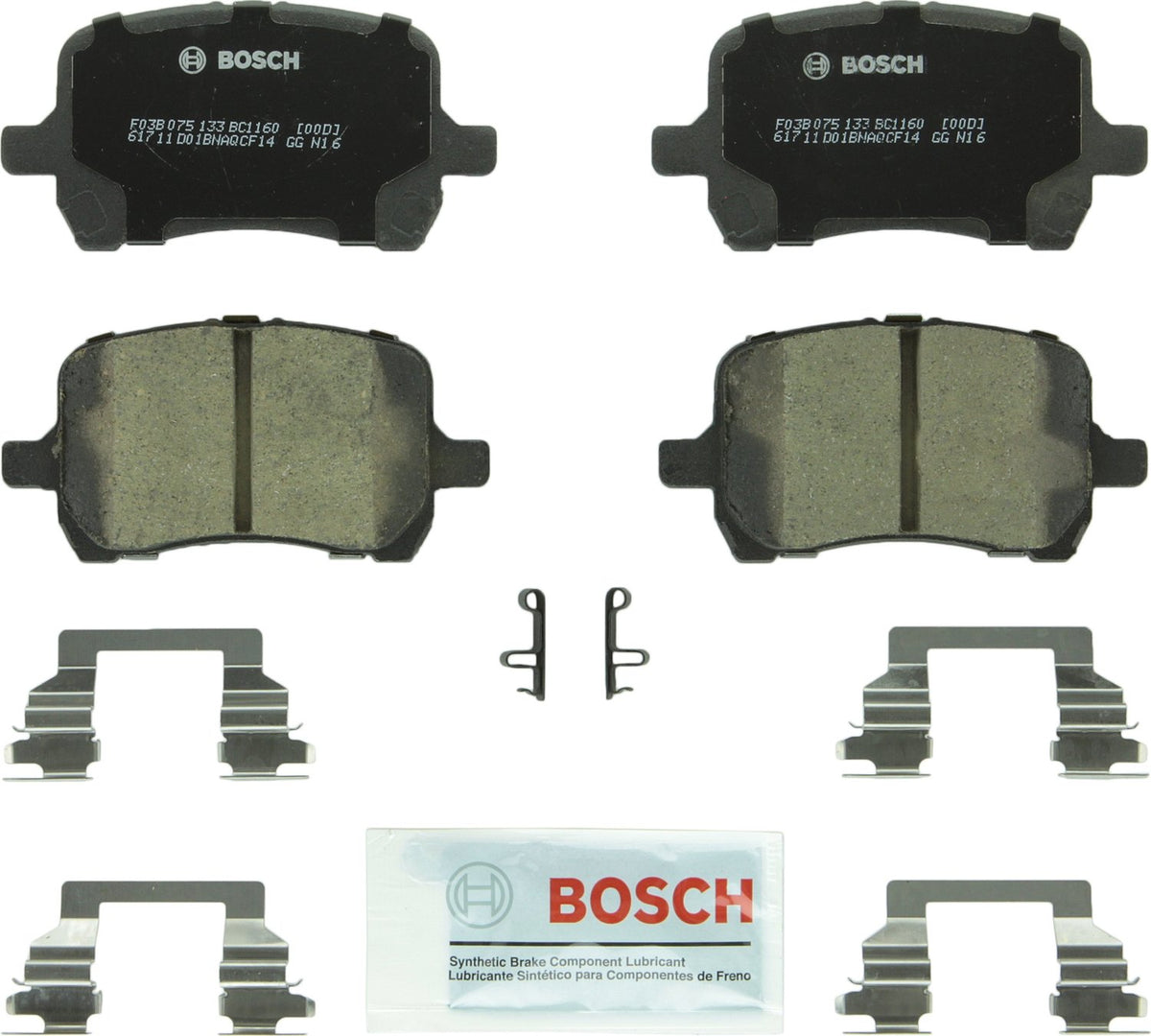 Bosch QuietCast Premium Pastillas de Freno Cerámicas - Frente - 1160 - 1100-1299