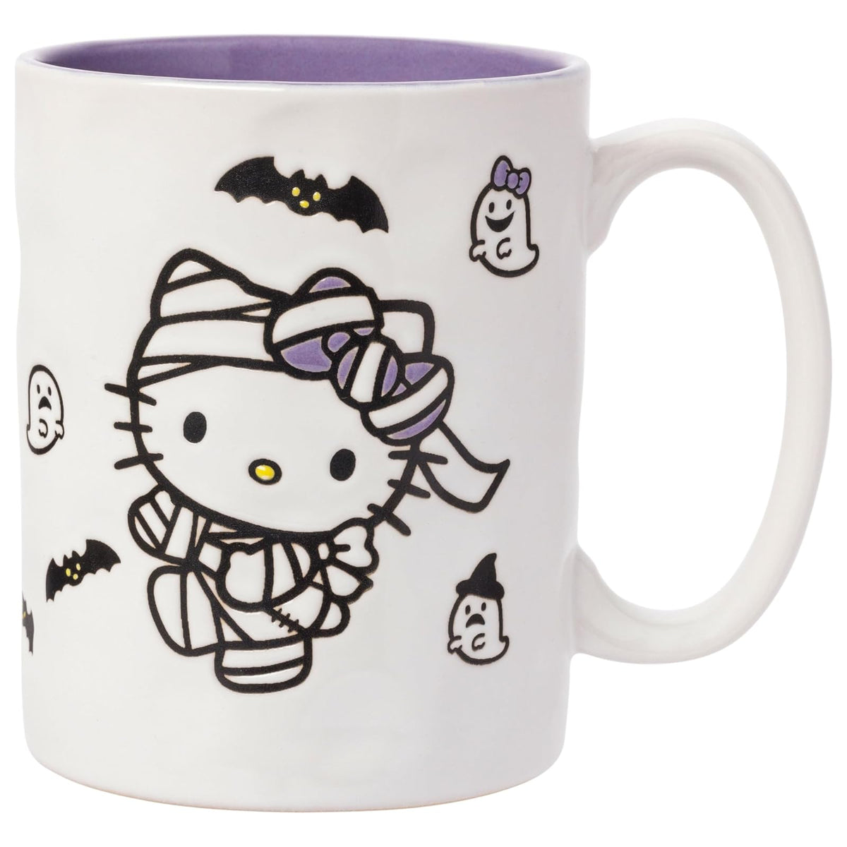 Silver Buffalo Hello Kitty Set de Tazón para Ramen con Palillos, 20 oz - Sanrio Hello Kitty Halloween