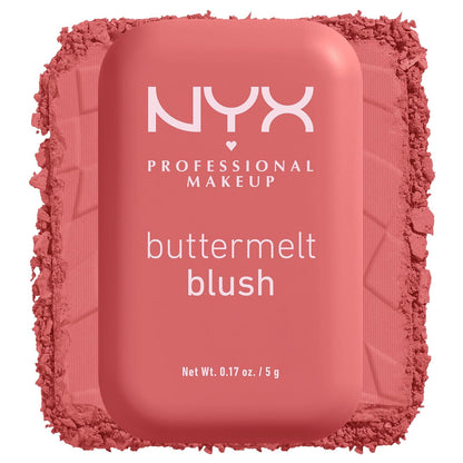 NYX Professional Makeup Buttermelt Blush Rubor en Polvo - Feeling Butta (rosa obscuro)