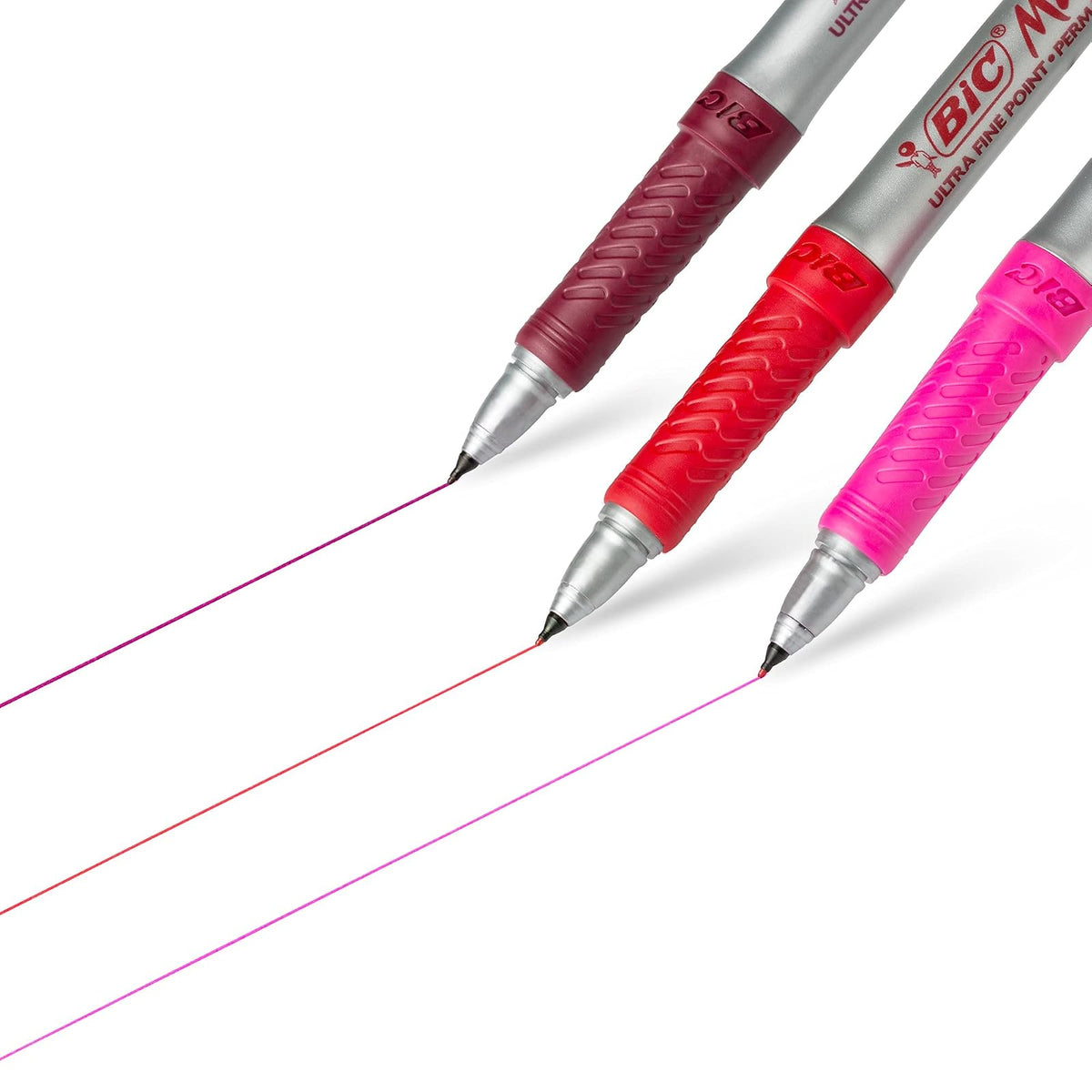 BIC Marcador Permanente Punto Ultra Fino Marca Diferentes Superficies Marking Surtido de Colores 24 Piezas