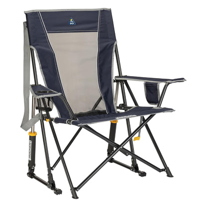 GCI Outdoor Comfort Pro Rocker - Mecedora Plegable y Silla de Camping al Aire última intervensión, Color Azul índigo - Comfort Pro Rocker - Azul índigo