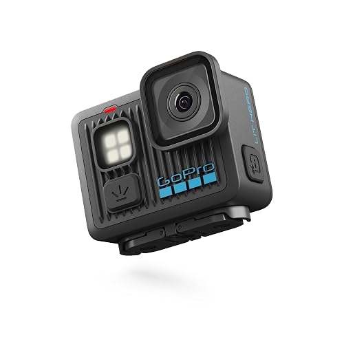GoPro Lit Hero - Cámara de acción Ligera, compacta, Impermeable con luz integrada, Video 4K60 Ultra HD, Foto de 12 MP, visualización táctil, estabilización hipersuave