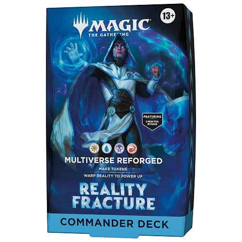 Magic: The Gathering Reality Fracture Commander Deck - Multiverse Reforjado, Baraja de 100 Cartas + Accesorios