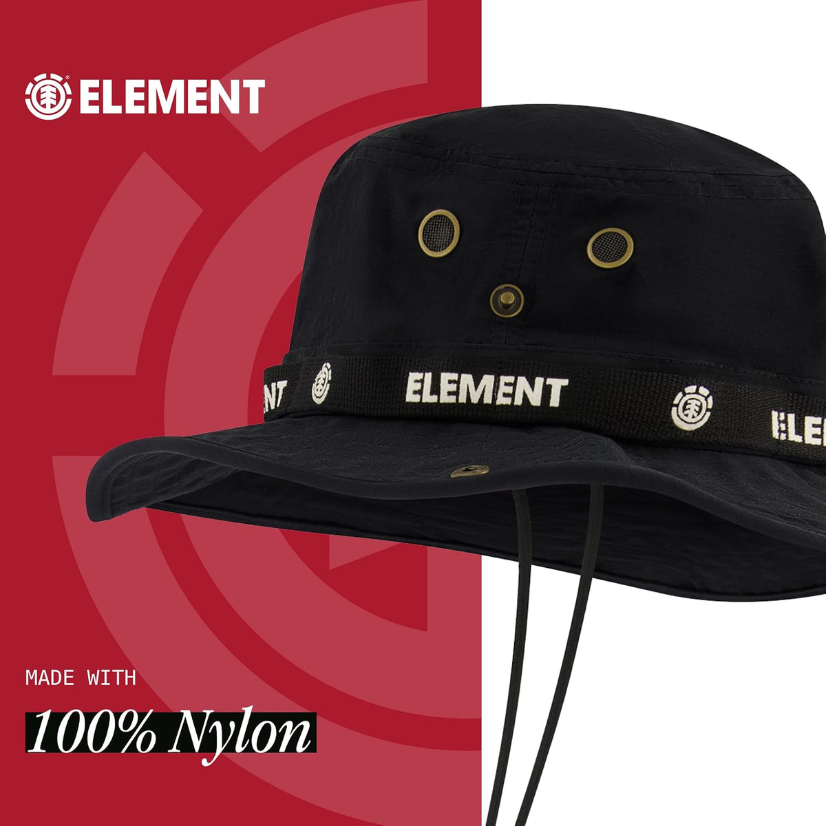 Element Vintage Bucket Hat, Packable Travel Hat, Wide Brim Summer Hat Sombrero para el Sol Unisex Adulto
