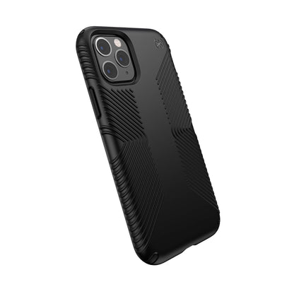 Speck Products Presidio Grip - Funda para iPhone 11 Pro, Poliuretano termoplástico, absorción de Golpes, Negro/Negro, Modelo: 129892-1050