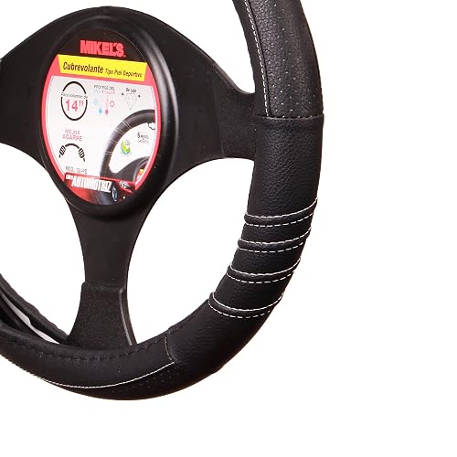 Mikel's CU-PD Cubrevolante Deportivo Universal de Piel Color Negro