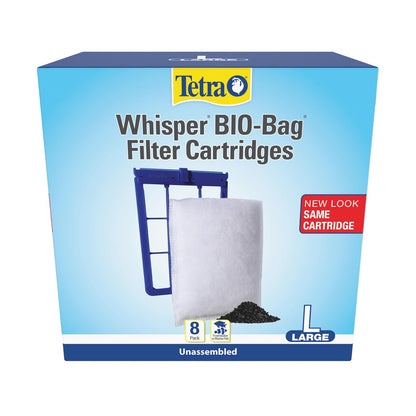 Tetra Repuesto para Filtro Whisper Bio-Bag, sin Ensamblar - Large, 8-Count - 8 unidades - Original