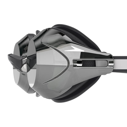 Speedo Vanquisher 3.0 - anteojos de natación con espejo, antiempañamiento, protección UV, lente ocular 360, ajuste hidrodinámico de carreras