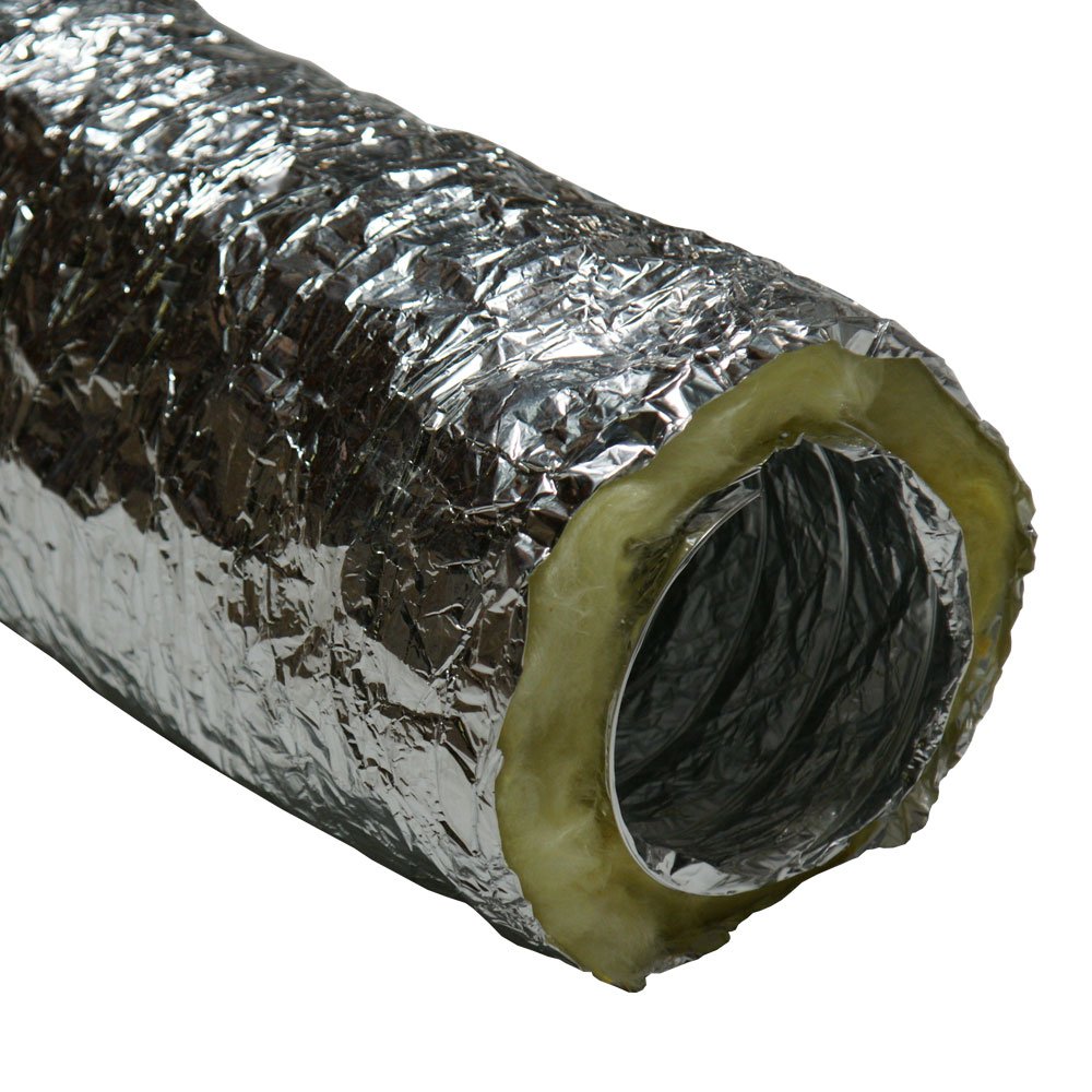 Rubber-Cal "HVAC Insulated-Flex - Manguera de conducto de ventilación, 6 Pulgadas por 25 pies