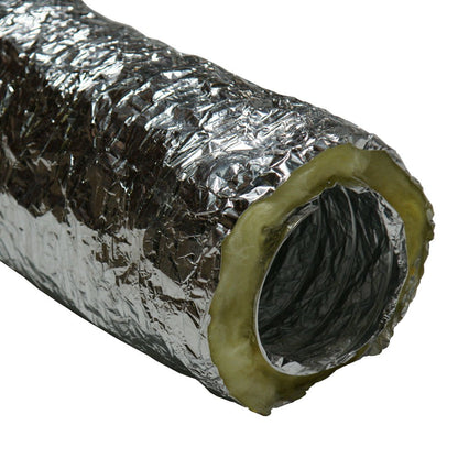 Rubber-Cal "HVAC Insulated-Flex - Manguera de conducto de ventilación, 6 Pulgadas por 25 pies