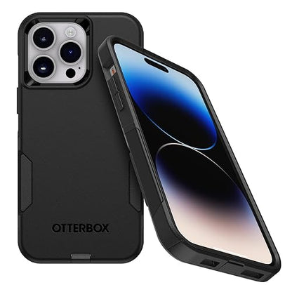 OtterBox COMMUTER SERIES para iPhone 14 Pro (ONLY) - NEGRO | Funda delgada y protectora para iPhone, de doble capa, absorción de impactos