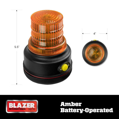 Mini barra giratoria de luces ámbar Blazer C45AW. Paquete de 1, Amber Led Magnetic Warning Beacon - Pack of 1, Beacon