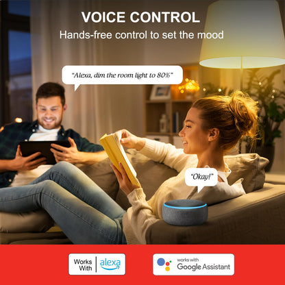 Sengled - foco de luz Alexa, bombillas inteligentes, bombillas inteligentes que funcionan con Alexa y Google Assistant, bombillas WiFi A19 blanco suave (2700 K), no requiere concentrador, 800 lm