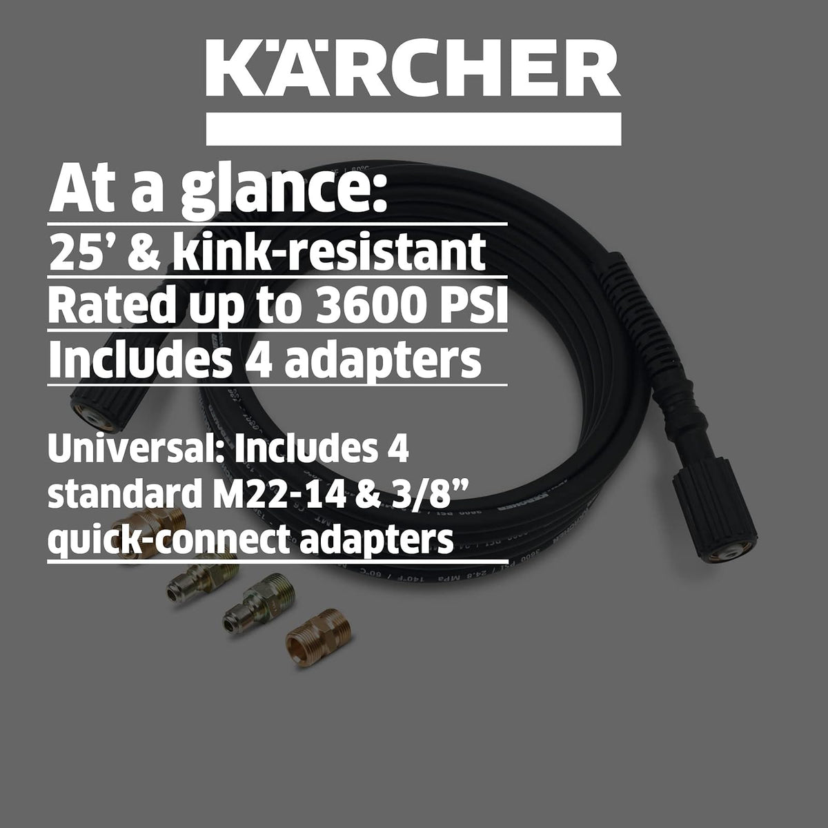 Karcher 8.756-105.0 Manguera de Repuesto de 762.50 cm para prensas eléctricas y de Gas