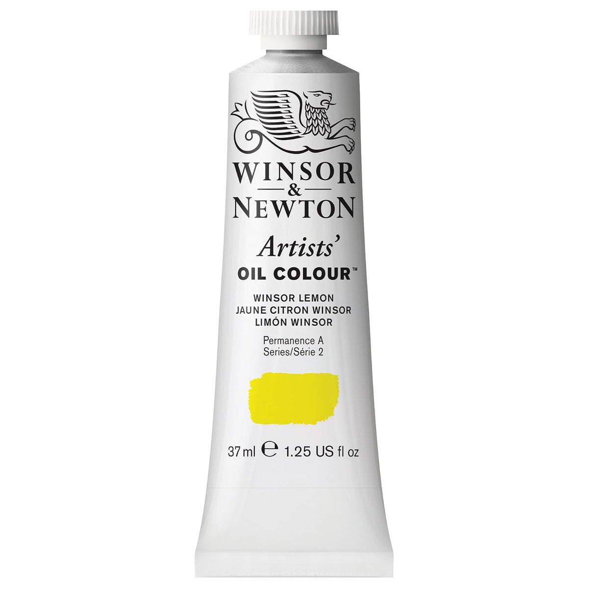 Winsor & Newton Artists' Oil Colour Pintura al Óleo Profesional, 37 ml - 37-ml Tube - Amarillo (Winsor Lemon)