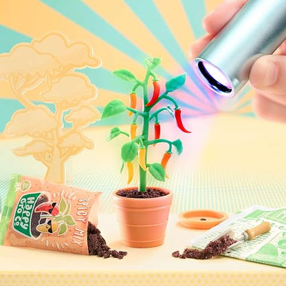MINIVERSE, Figuras Miniatura, Set de Plantas y Flores, Miniverse Make It Mini Nature Serie 3, Cápsula Misteriosa