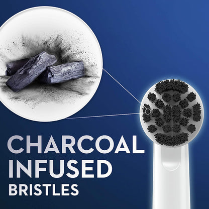 Oral-B Cabezales de repuesto para cepillo de dientes eléctrico de carbón, 3 unidades