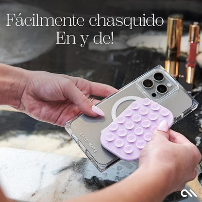 Case-Mate Stick it! Soporte magnético para teléfono con Ventosa | Soporte de succión a presión para iPhone Pro MAX Serie 16/15/14/13 | Soporte de succión Desmontable para teléfono con succión MagSafe