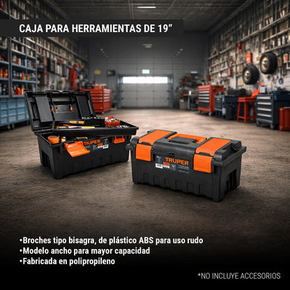 TRUPER COMBO-100, Rotomartillo/destornillador 1/2" 650W + caja de herramienta y organizador