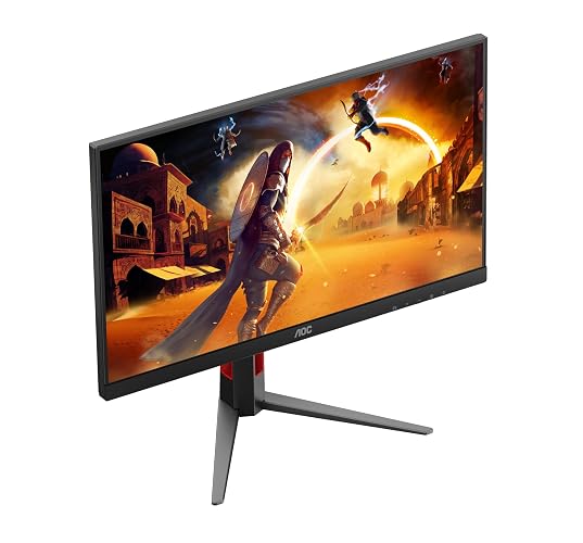 AOC Monitor Gaming de 27 Pulgadas, 27G4H, FHD, Panel IPS, 200 Hz, 0.3 ms MPRT, sincronización adaptativa, Luz Azul Baja, Anti Parpadeo, HDR, HDMI 2.0, Display Port, Altura Ajustable + Pivot.