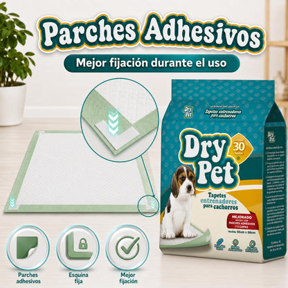 Dry Pet Tapete Entrenador para Perro de 30 Piezas