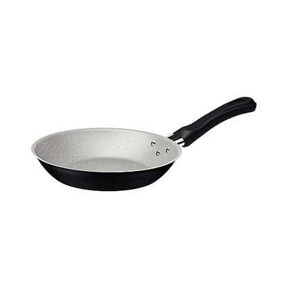 Tramontina Linz Juego Sartenes Aluminio Antiadherente | Negro, 3 piezas, Starflon Max, mangos baquelita antitérmica