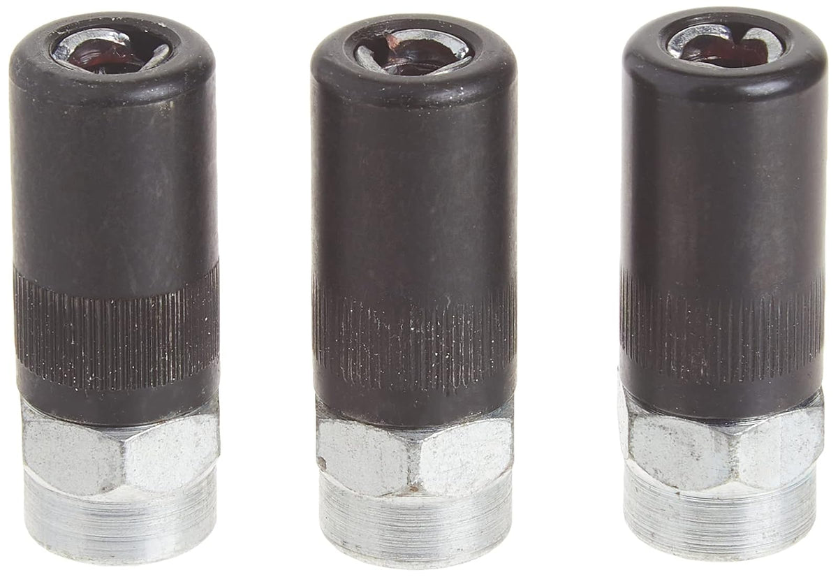 DEWALT DCGG5701-3) - Acoplador de pistola de engrasa, resistente, NPT, 1/8 pulgadas, paquete de 3