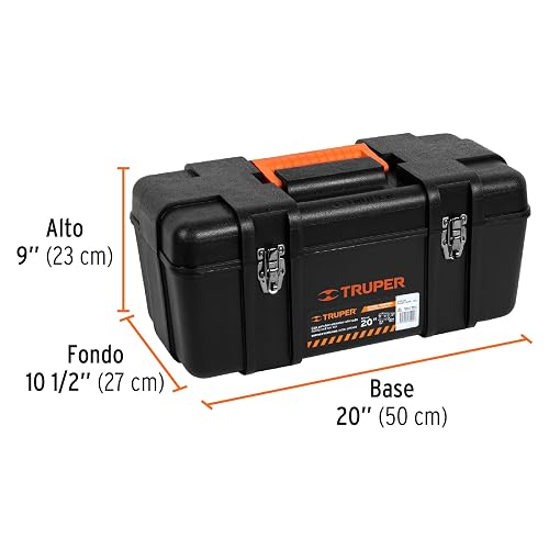 Truper CHP-20X, Caja plástica para herramientas, industrial, 20"