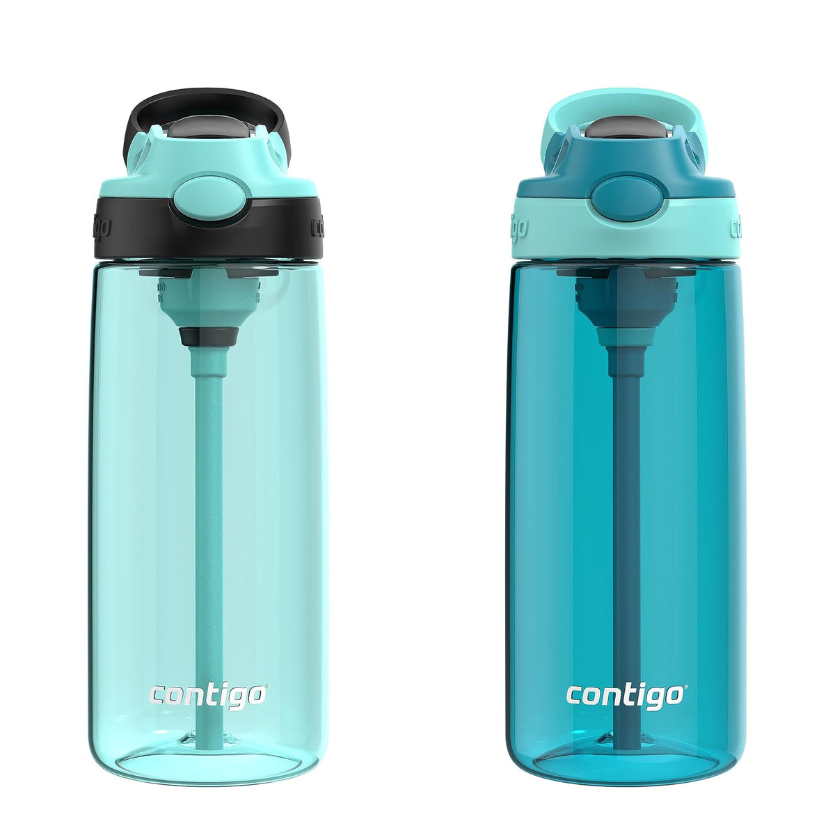 Contigo Aubrey - Botella de agua a prueba de fugas, 20 onzas, paquete de 2 jade/regaliz y enebro/jade