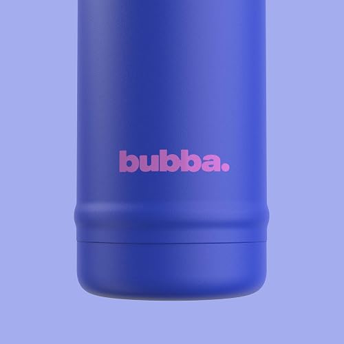 bubba - Botella de agua de acero inoxidable con aislamiento Dualsip de 24 onzas con popote, reutilizable, a prueba de fugas, ligera, apta para lavaplatos, sin plomo y sin BPA, energía oceánica