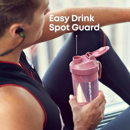 SmartShake Original2GO ONE Gris 800ml, Botella Mezcladora de Proteínas, Libre de BPA, 1 Compartimiento incluído
