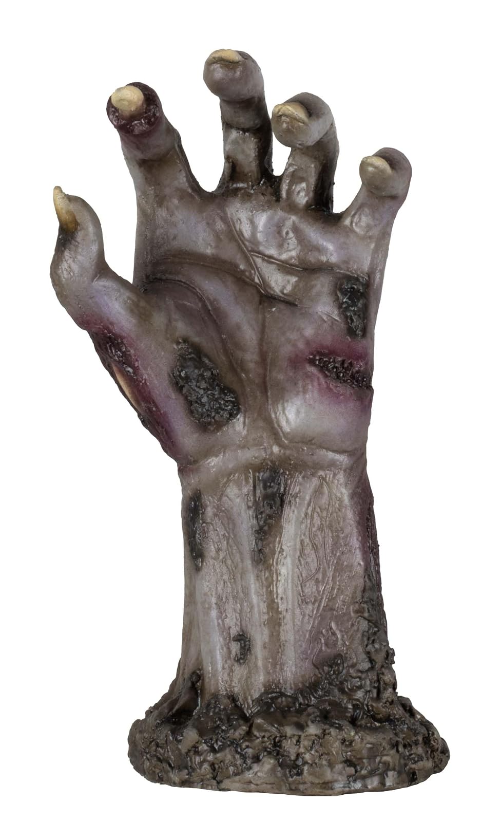 Ghoulish Productions Decoración De Látex Purple Risen Hands, Decoración De Mano Zombie, Adorno Halloween Zombie, Figura Terrorifica para Jardín