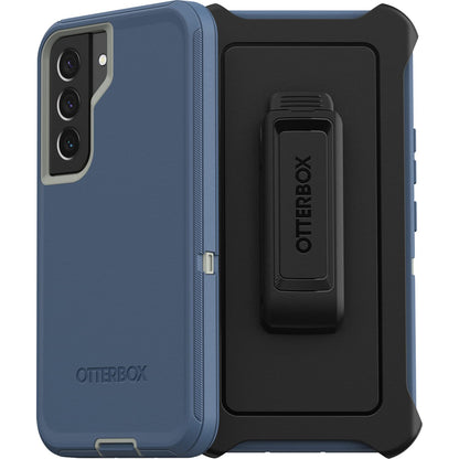 OtterBox - Funda para Galaxy S22 Defender Series, Color Azul Fuerte, Resistente y Duradero, con protección de Puerto, Incluye Soporte de Clip de Funda