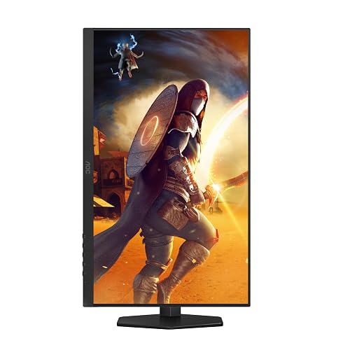 AOC Monitor Gaming 27”, Q27G4XN, QHD 2K, 180Hz, 0.5ms, Sincronización Adaptativa, HDR10, Altura Ajustable y Pivot, HDMI 2.0 + DisplayPort, Compatible con PS5, Xbox y Switch