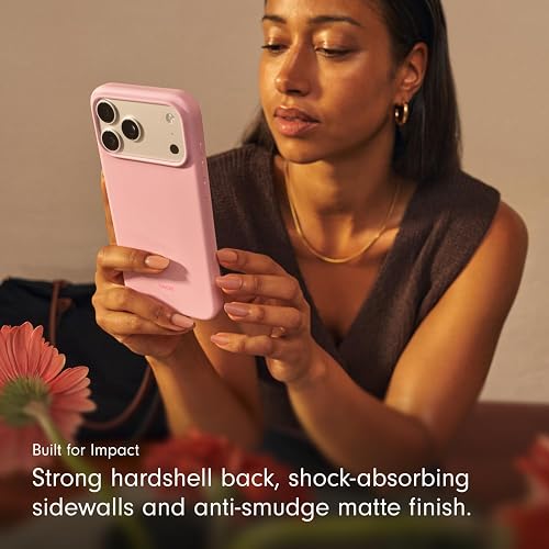 Beats - Funda con MagSafe de Beats para el iPhone 17 Pro MAX con Control de la Cámara, Acabado Mate con Forro de Microfibra - Rosa Mineral