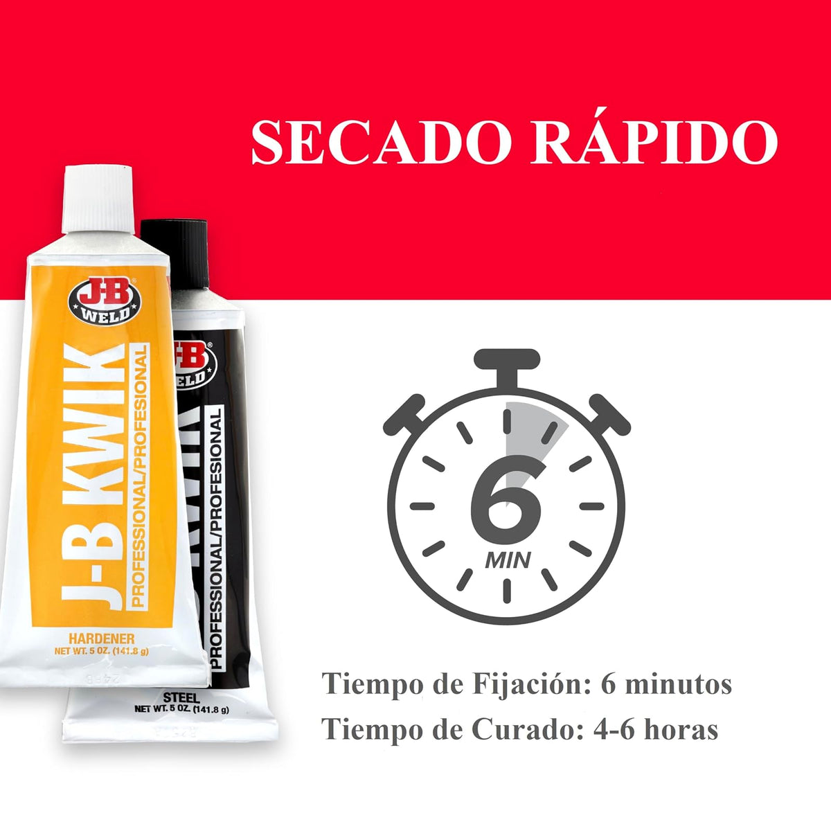 J-B Weld JB Weld Oficial Adhesivo Epoxico Secado Rapido Profesional 8271SPA 284gr