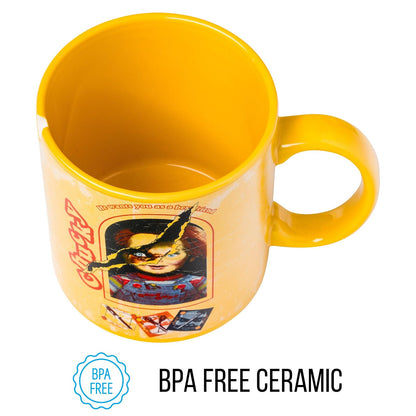 Silver Buffalo Chucky Horror "He Wants You as a Best Friend" Taza de cerámica, 20 onzas