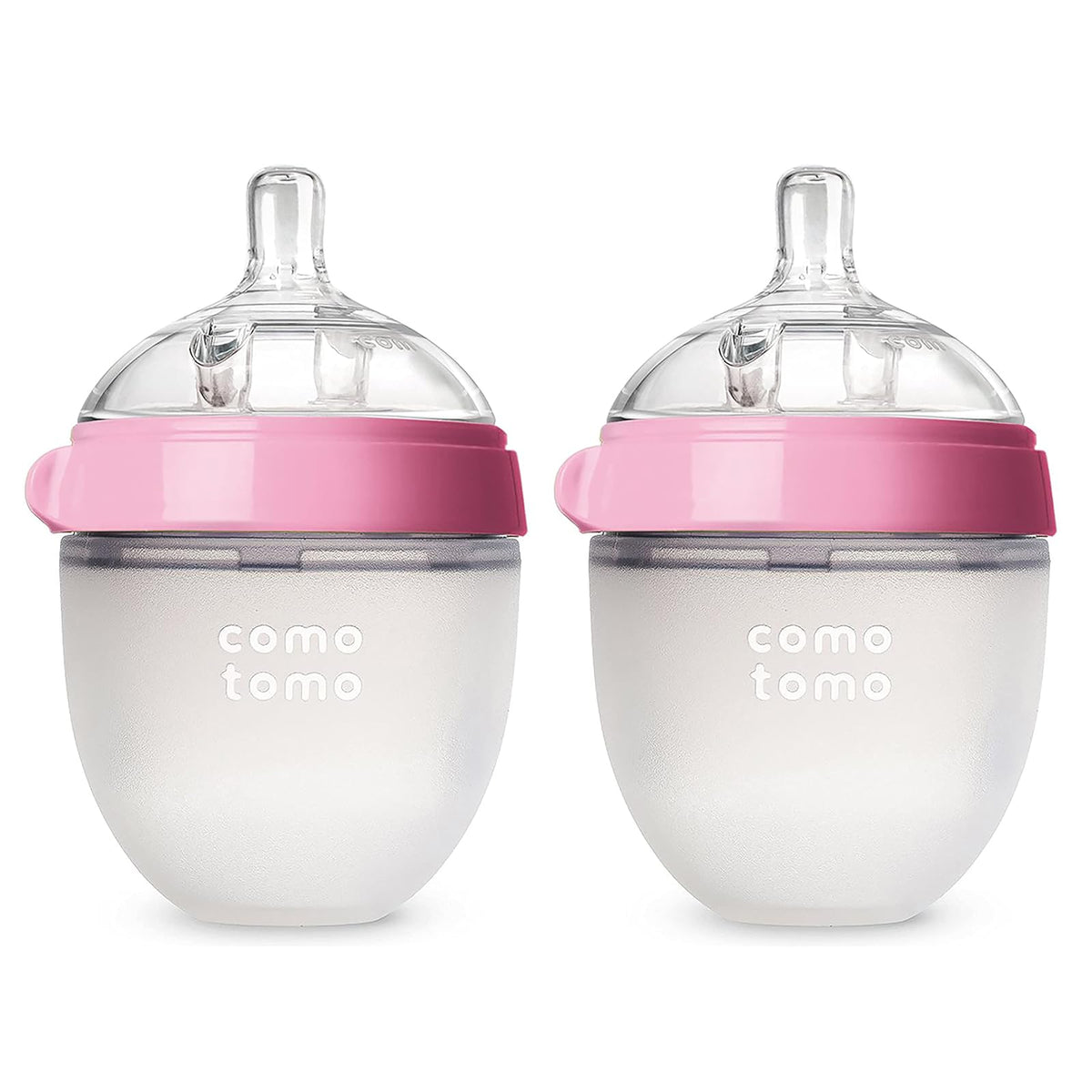 Comotomo, Biberón Rosa, 8 oz, 2 unidades