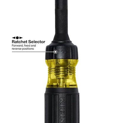 KLEIN TOOLS 32313HD | Desarmador De Impacto 13 En 1 |Puntas Intercambiables | Desarmador con matraca para cambios rápidos; sus puntas intercambiables agilizan ajustes y facilitan el trabajo diario.