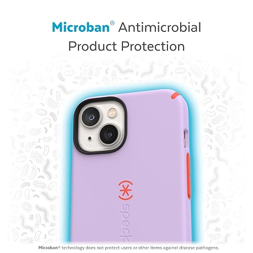 Speck - Funda para iPhone 15 Plus y 14 Plus, protección contra caídas, Resistente a los arañazos, Funda para iPhone MagSafe con Revestimiento Suave al Tacto, iPhone de 6.7 Pulgadas, Doble Capa,
