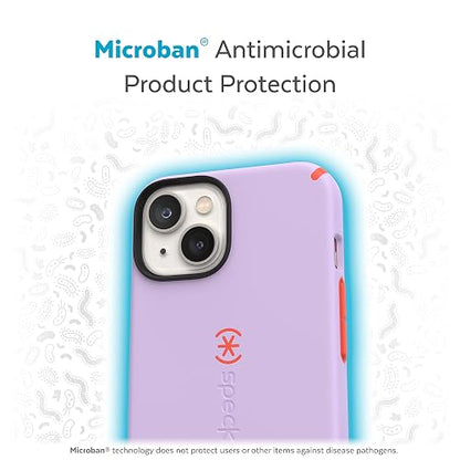 Speck - Funda para iPhone 15 Plus y 14 Plus, protección contra caídas, Resistente a los arañazos, Funda para iPhone MagSafe con Revestimiento Suave al Tacto, iPhone de 6.7 Pulgadas, Doble Capa,