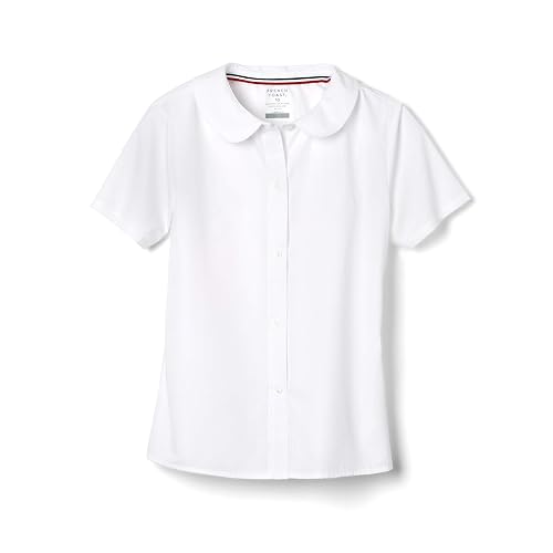 French Toast Short Sleeve Peter Pan Collar Blouse (Standard & Plus) Blouse para Mujer