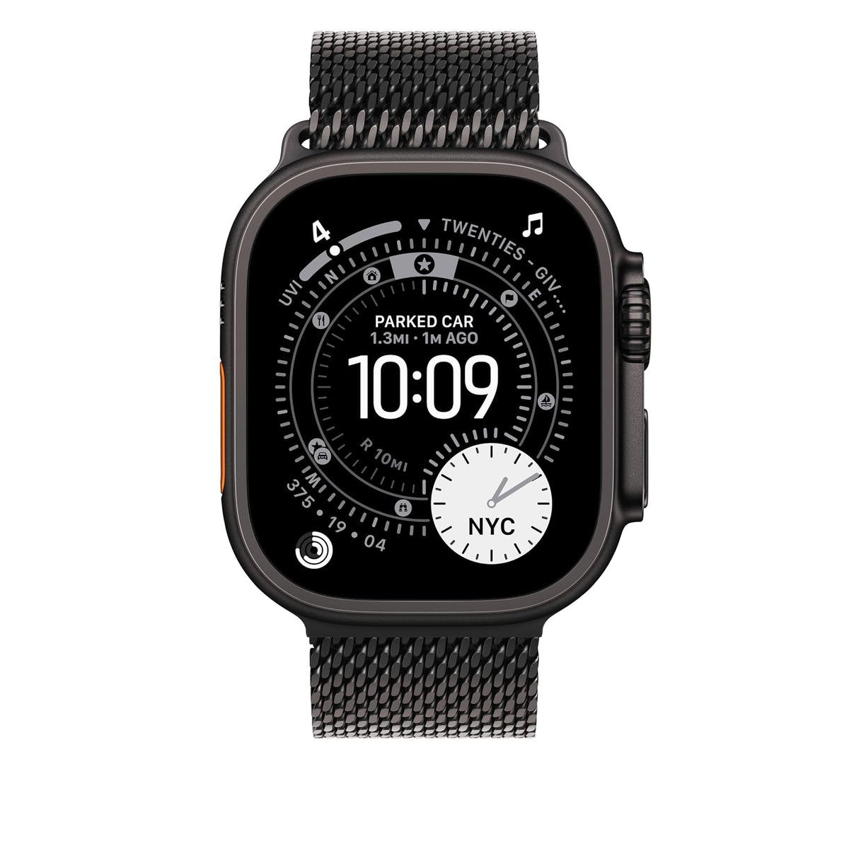 Apple Watch Band - Correa Estilo milanés - 49 mm - Negro - Mediana