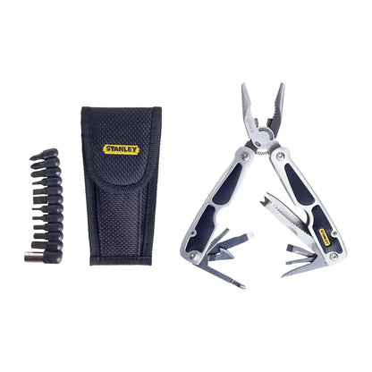 STANLEY Multiherramienta 29 en 1, 11 Puntas y Estuche, 94-806 | Multiherramienta 28 en 1, Incluye 11 Puntas de Destornillador, Estuche