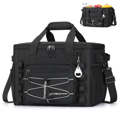 Maelstrom Hielera Portátil 30/40 Latas, Bolsa Térmica Plegable Hermética | Frío 24h hielo, Aislamiento 5 capas, Múltiples bolsillos, Ligera. Ideal Camping, Playa, Senderismo, Kayak, Viajes carreteros