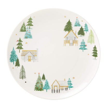 Lenox Balsam Lane Platos Decorativos de Porcelana con Acabado en Oro de 24K - Plato redondo
